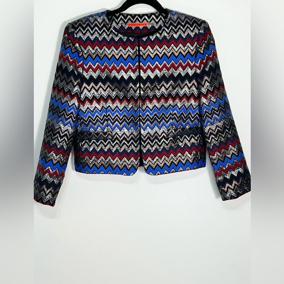 Alice + Olivia Women's Kidman Box Jacket Blazer size M MSRP $597 - Picture 1 of 12